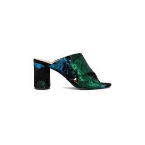 & Other Stories Jacquard Cross Strap Slides Mules 39